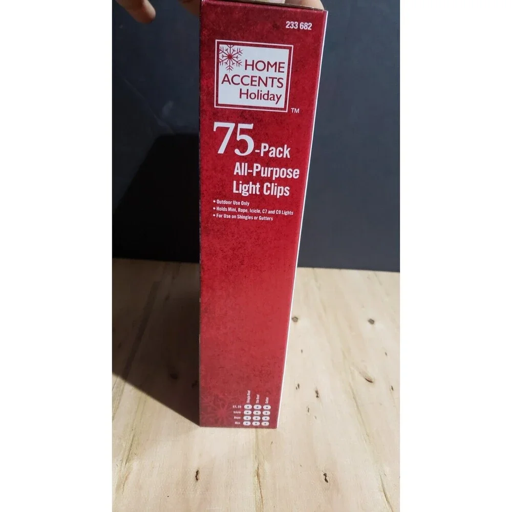Home Accents Holiday 75-Pack All Purpose Light Clips